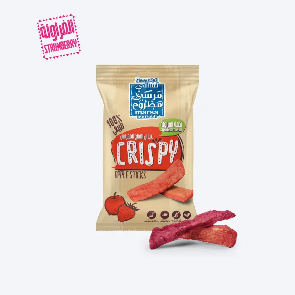 Crispy Apple Sticks with strawberry 20g PC