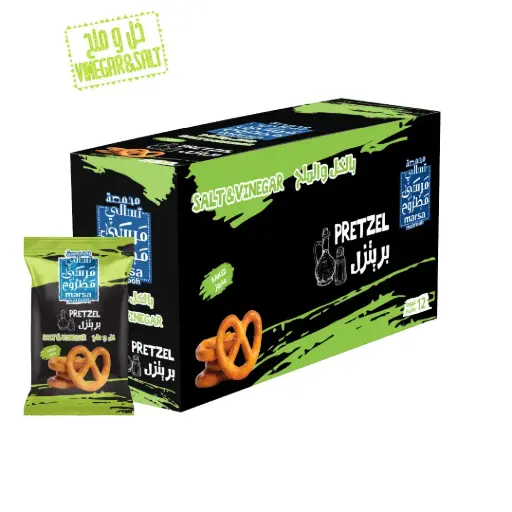 [SK_0263] بريتزل ملح وخل 25 جرام 12PC