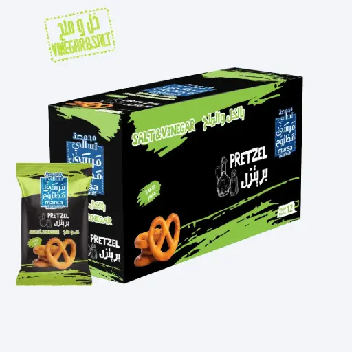 [SK_0263] بريتزل ملح وخل 25 جرام 12PC